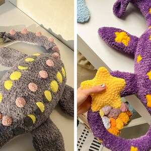 AJOUT au modèle d'apprentissage au crochet Monstre Nessie : Lune et étoile image 3