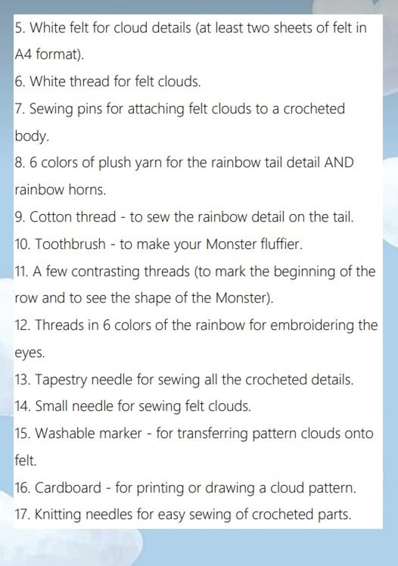 Pattern-Learning for crocheting Cuddly Rainbow Dragon Nessie Monster from fluffy yarn image 5