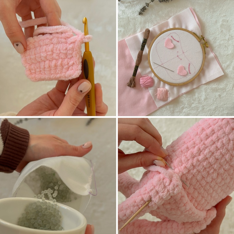 Apprentissage de modèles pour crocheter le monstre grenouille de la Saint-Valentin image 8