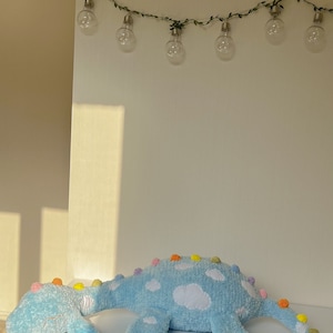Pattern-Learning for crocheting Cuddly Rainbow Dragon Nessie Monster from fluffy yarn image 7
