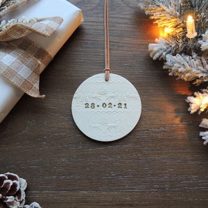 Personalized Couple Ornament | Gift for the Couple | Unique Engagement Gift | Family Ornament | Wedding Gift | Date Christmas Ornament