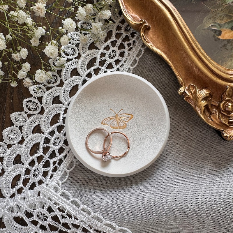Earring and Butterfly Jewelry Dish Set