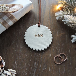 Personalized Couple Ornament | Gift for the Couple | Unique Engagement Gift | Initials Ornament | Family Ornament | Wedding Gift