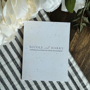 carte de fiançailles personnalisée | Carte de mariage | Cadeau de fiançailles | Carte nuptiale de douche | Fiançailles heureuses | Joyeux mariage | Pour toujours