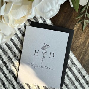 carte de fiançailles personnalisée | Carte de mariage | Cadeau de fiançailles | Carte nuptiale de douche | Fiançailles heureuses | Joyeux mariage | Pour toujours