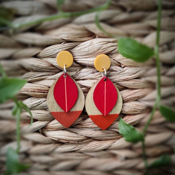Wooden Earrings Etsy UK