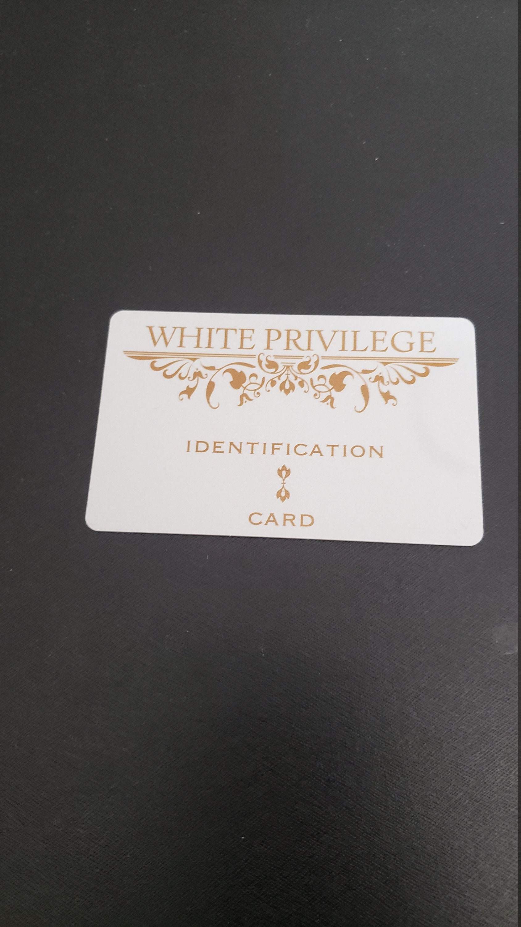 White Privilege Id Card Etsy