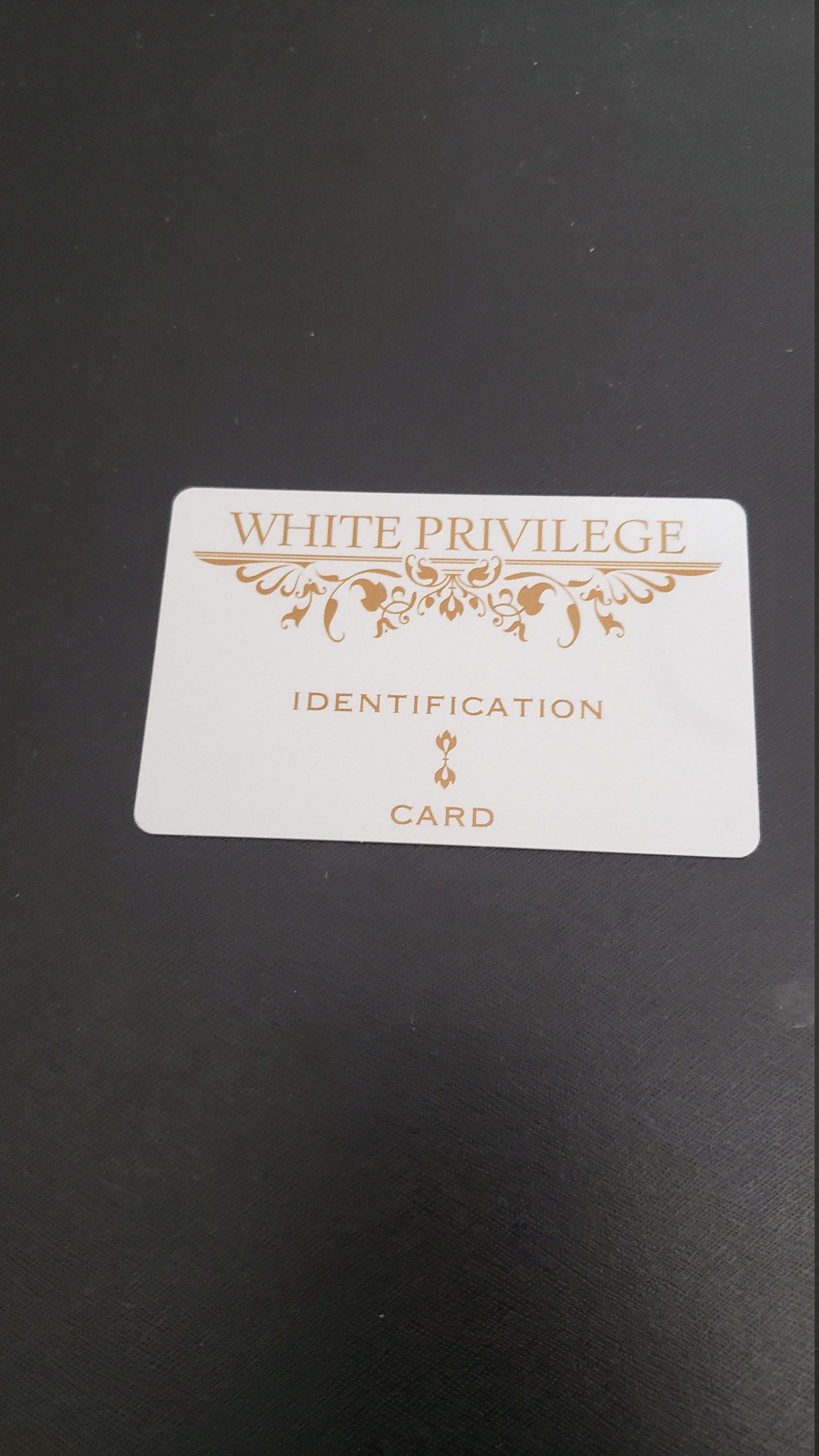 White Privilege Id Card - Etsy