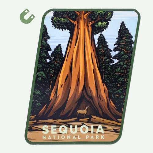 Sequoia National Park Magnet \u2014 Collectible Colorful & Waterproof! Sequoia National Park Magnet \u2014 Collectible Colorful & Waterproof!