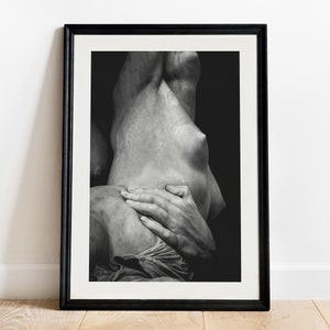 Polyxena Pyrrhus Druck (2), Griechische Mythologie Wanddekoration, Pio Fedi Statue Giclée Poster, Klassische Antike Kunst, Florenz Italien Fotografie