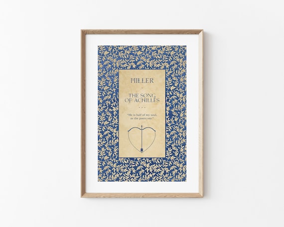 Song of Achilles Quote Print, Half My Soul, Madeline Miller Greek Wall Art