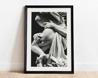 Persephone Hades Print [2], Proserpina Pluto Giclée Poster, Roman Greek Gods Wall Art, Baroque Bernini Statue, Museum Photography Home Decor