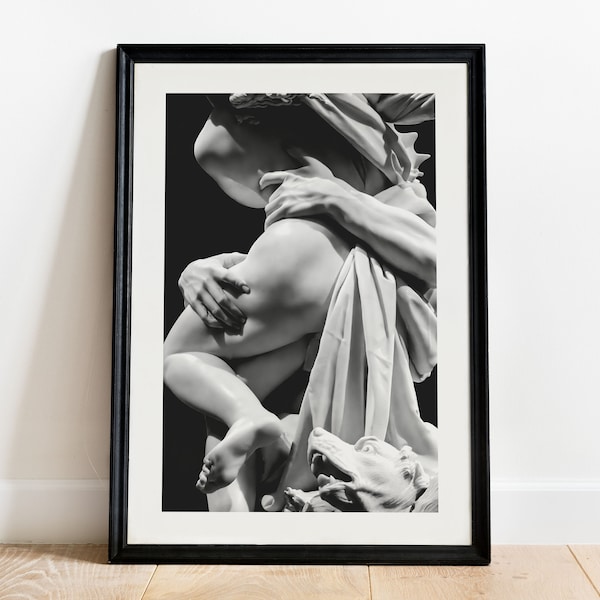 Persephone Hades Print [2], Proserpina Pluto Giclée Poster, Roman Greek Gods Wall Art, Baroque Bernini Statue, Museum Photography Home Decor