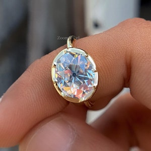 Vintage Old Mine Cut Diamond Engagement Ring, Solitaire Diamond Ring, GRA Certified Diamond Ring, Anniversary Gift, Old Cut Ring For Women