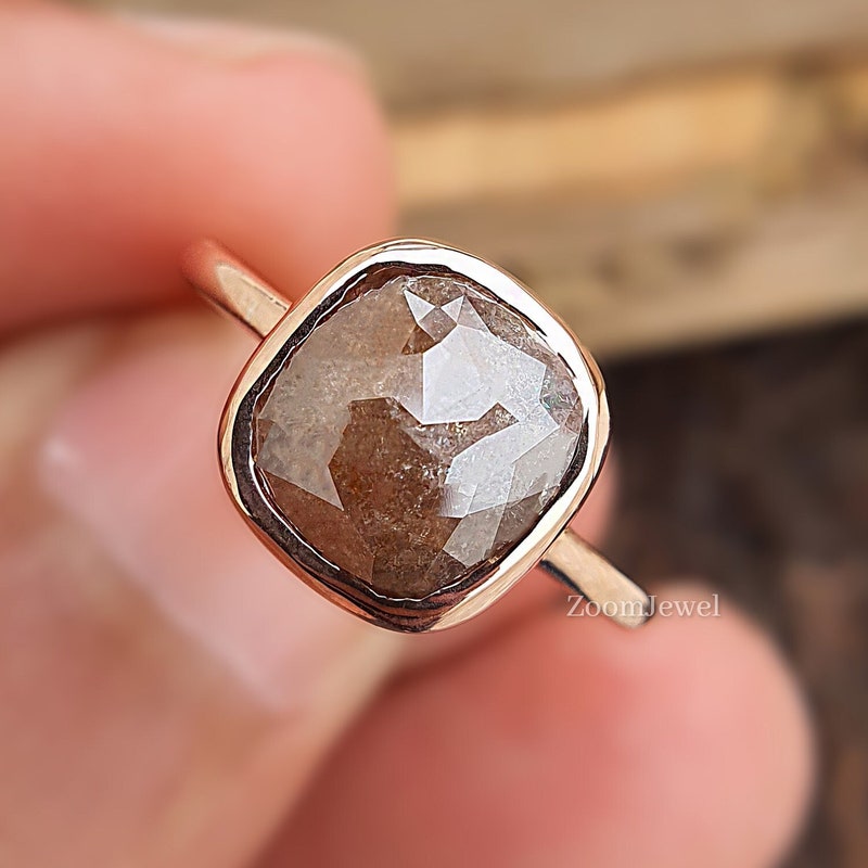 Rustic Diamond Ring - Etsy