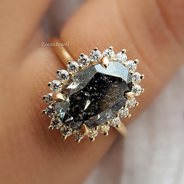 Rustic Diamond Ring - Etsy