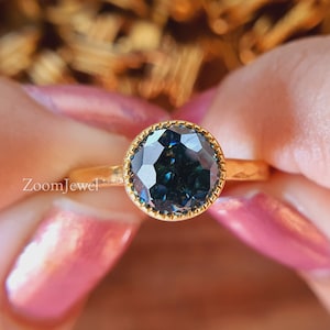 1.80CT Antique Green Jubilee Cut Moissanite Ring Edwardian Engagement Ring Colored Moissanite Ring For Her Miligrain Bezel Set Ring Art Deco