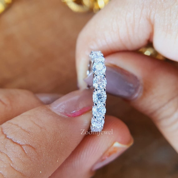 Big diamond deals eternity band