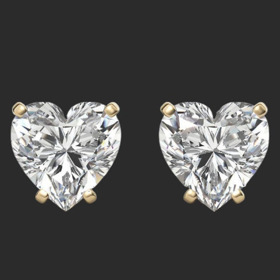 Amazon.com: 14K White Gold Moissanite from Charles & Colvard Stud Earrings  For Women (0.66 Cttw, Round Timeless Brilliant, 4.5MM): Clothing, Shoes &  Jewelry