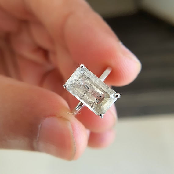 Rectangle shape best sale ring