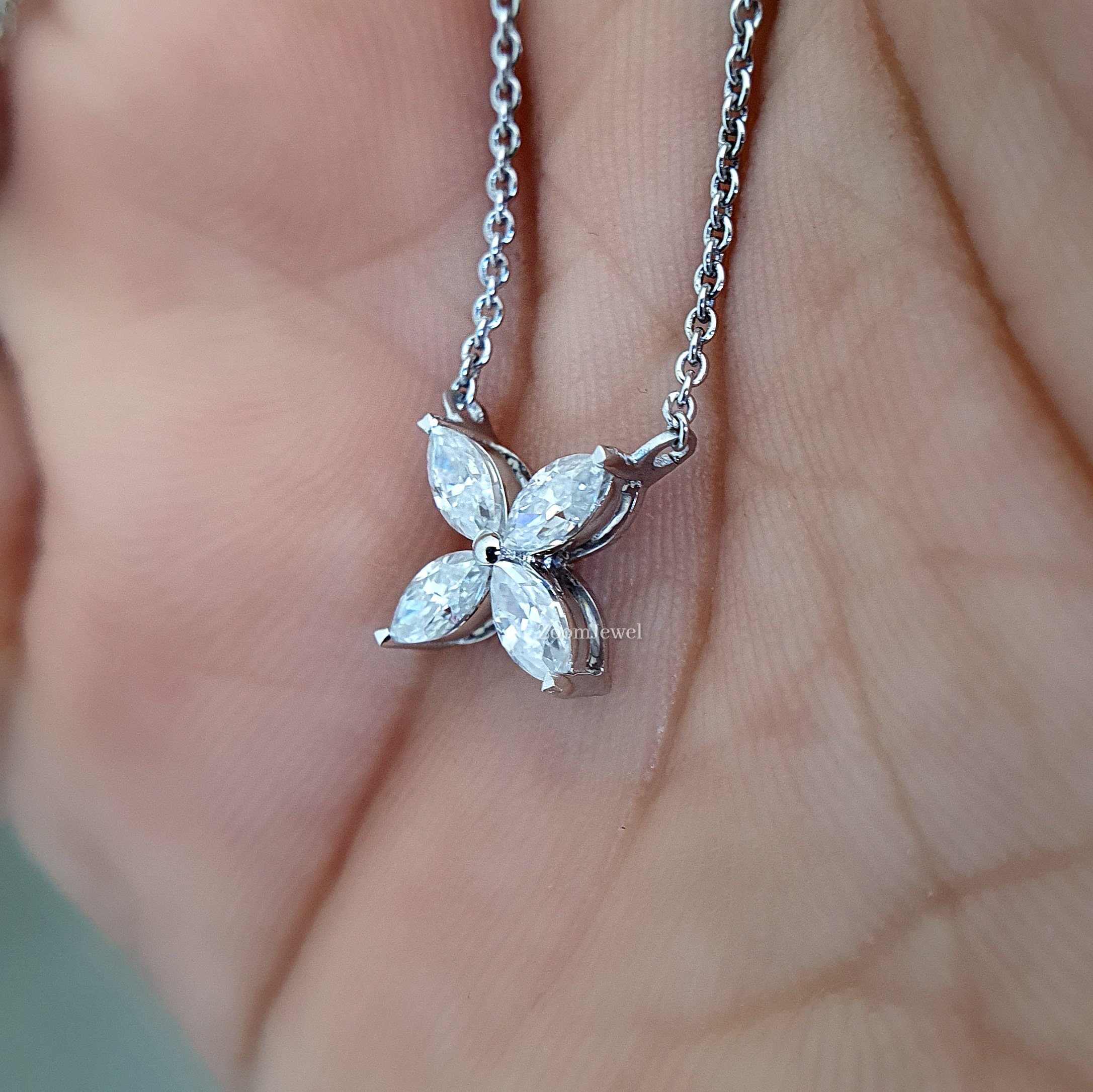 Dainty Diamond Flower Choker – SP Inc.