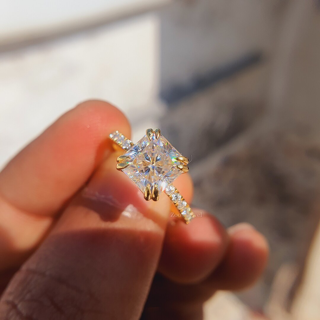 Chocolate Diamond Ring Square Pinterest 2CT Square Radiant Cut