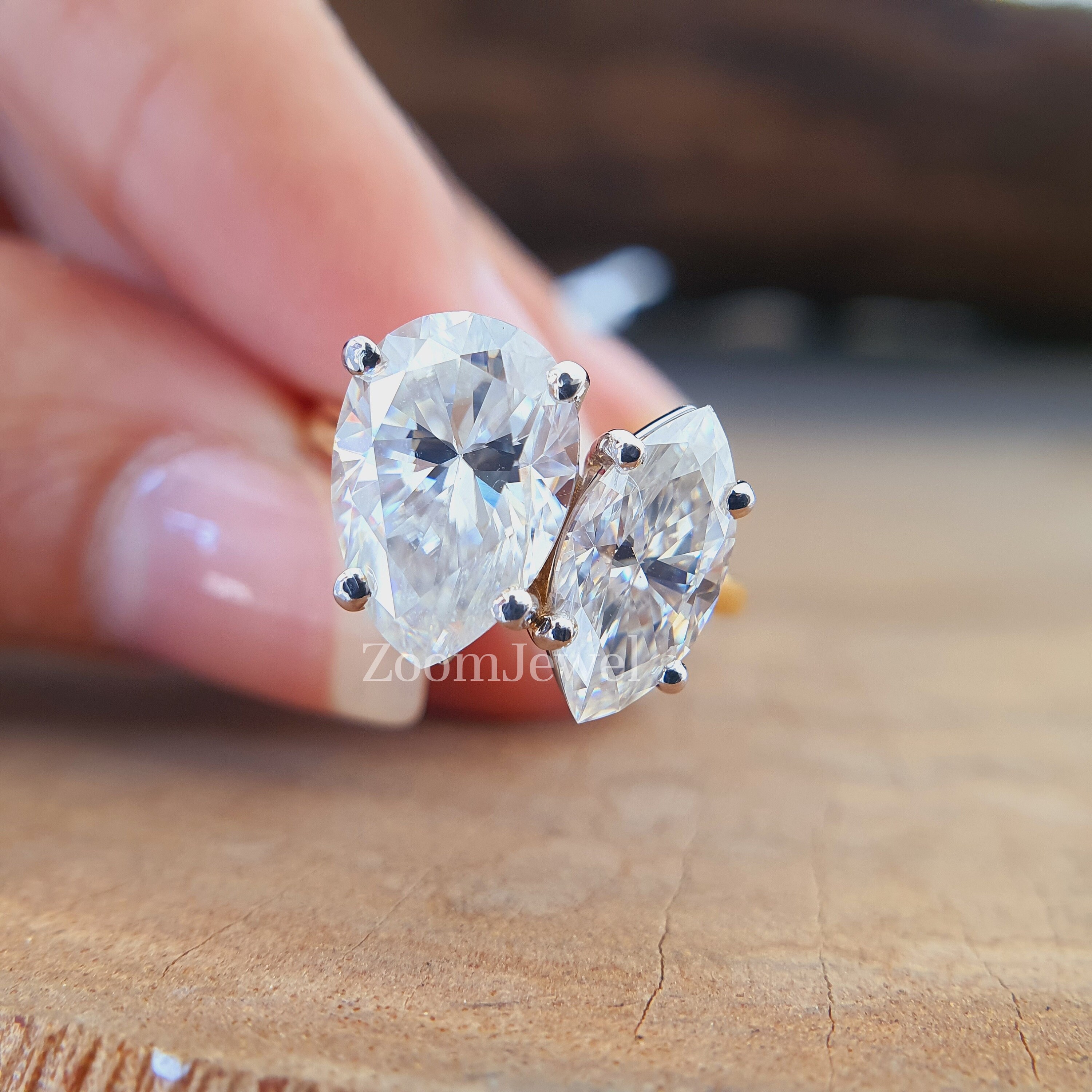 Double marquise diamond ring discount