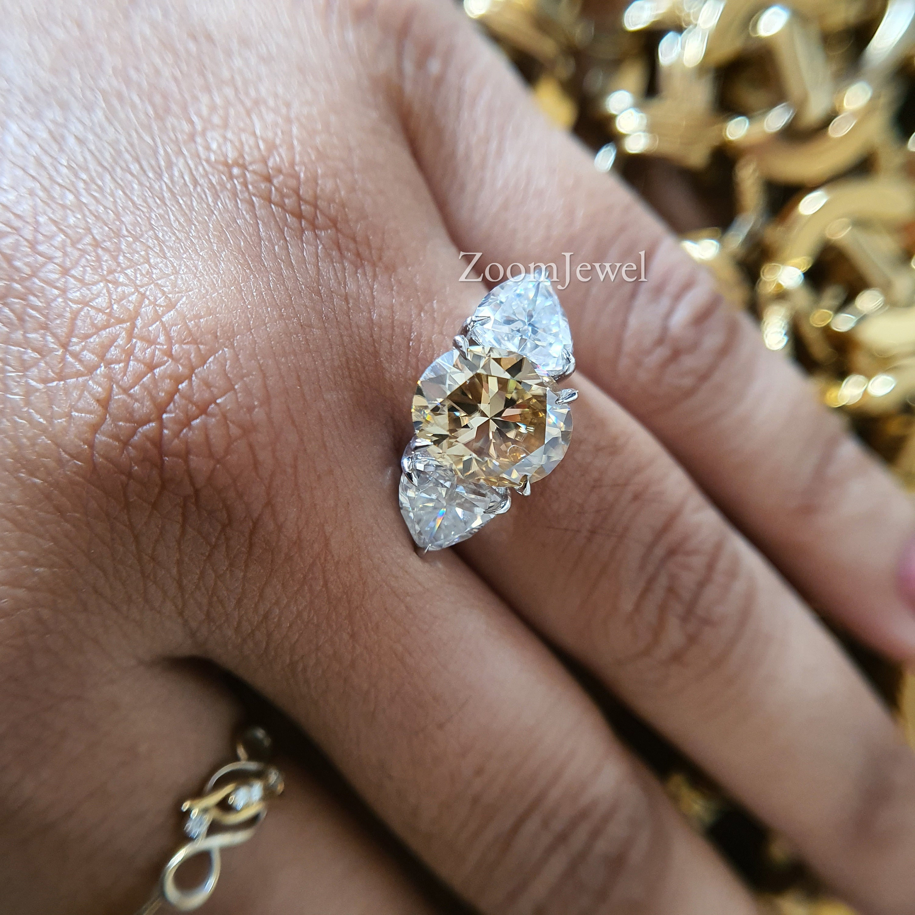 Big stone hotsell diamond ring