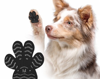 Lightweight Dog Paw Grips for Slippery Floors | Indoor and Outdoor Paw Protectors for Safer Paws | Self-Adhesive Traction Pads - Black