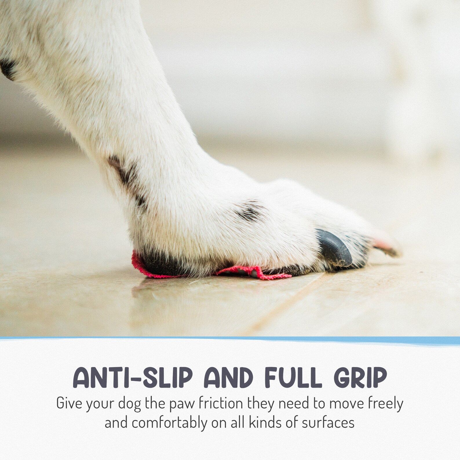 Lightweight Dog Paw Grips for Slippery Floors Indoor and Outdoor Paw