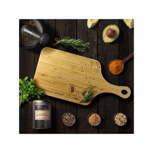 Wood Cutting Board with Handle, Dog Parent, Gifts, Funny Dog Saying