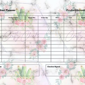 Inventory Management Form, Inventory sheet, Small business organizer, Inventory List, Product Inventory Tracker Template,  Printable