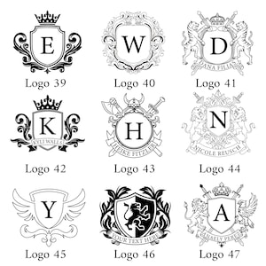Sello de lacre con escudo de armas y león, sello de lacre con emblema familiar y escudo heráldico, sello de lacre con escudo de boda vintage, sello de lacre con insignia medieval