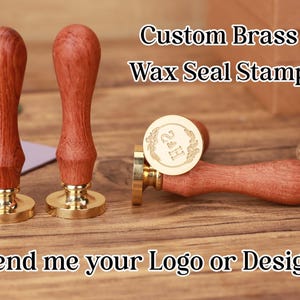 Wax Seal Stamp for Wedding Invitation, Custom Initials Wax Stamp Set, Letter Wax Stamp for Personalized Gift, Wedding Crest Wax Seal Kit