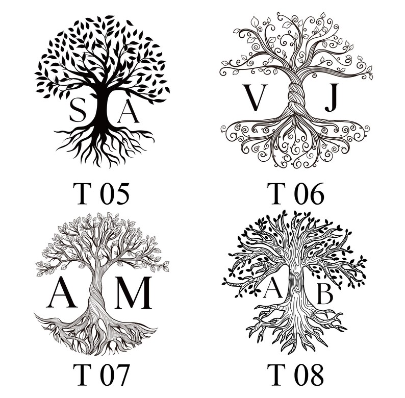 Tree With Initals R S Celtic Tree of Life Wax Seal Stamp, Personalized Logo Wax Stamp Seal ...