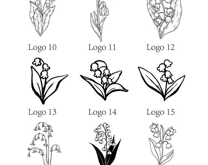 Lily Of The Valley Wax Seal Stamp - Brass Head With Wood Handle For Wedding Invites