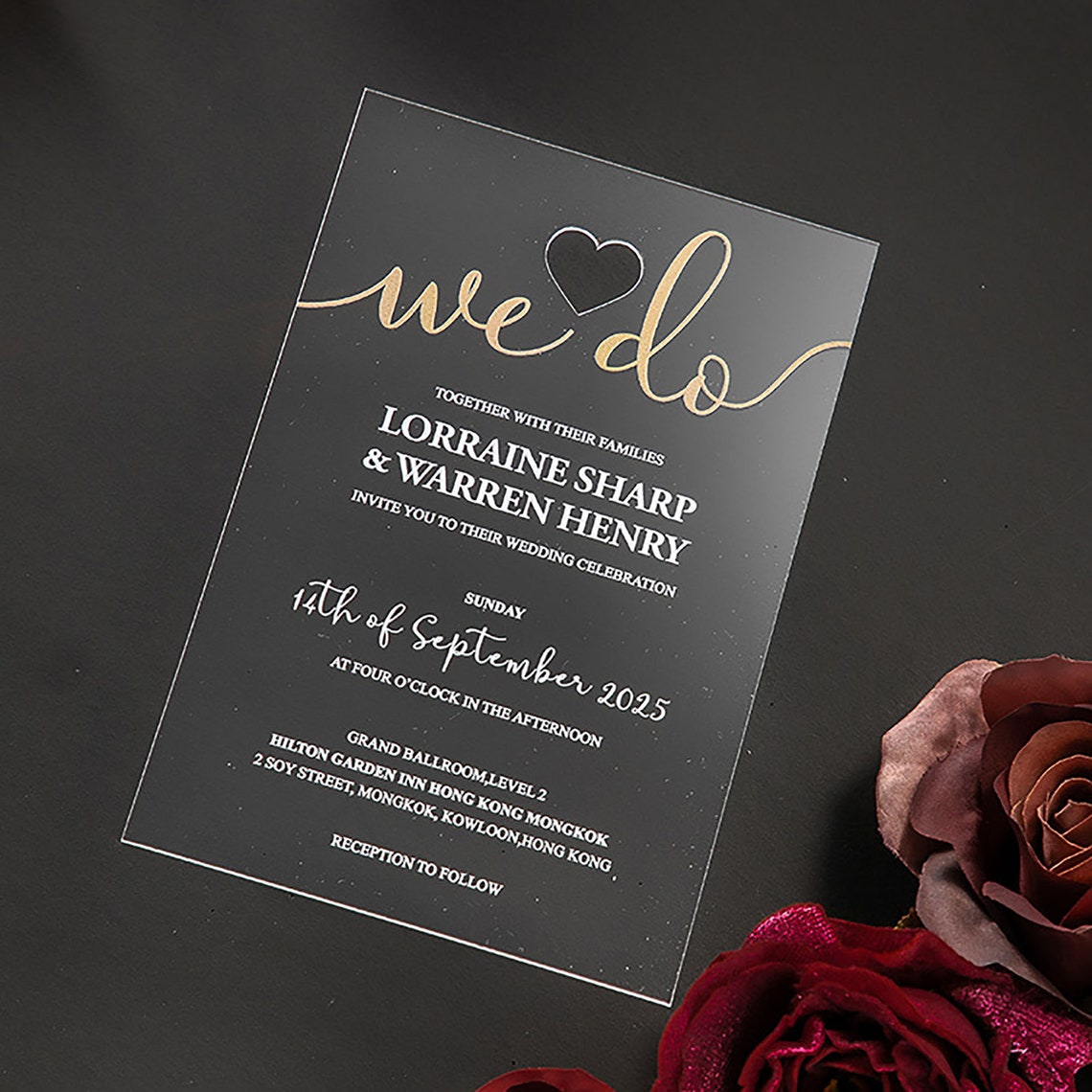 Acrylic Wedding InvitationsAcrylic Wedding Invitations Etsy