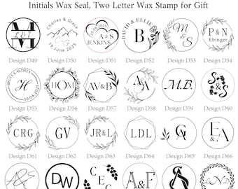 Wax seal stamp, Siegelstempel, Wedding wax seal stamp kit, Wachssiegel personalisiert, Wax seal stamp monogram, Initials wax stamp