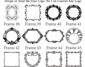 Frame Wax Seal for Gift Wrapping, Photo Frame Wax Seal Stamp, Picture Frame Wax Stamp Seal, Vintage Floral Frame Wax Stamp, 3D embossed