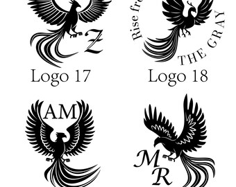 Custom Phoenix Logo Wax Seal Stamp Kit, Phoenix Wax Seal Stamp, Fantasy Seal Stamp, Personalized Wax Seal Phoenix Rising Gift, Bird Drawing