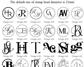 Personalisierter Hochzeits-Wachssiegelstempel für Einladung, Initial-Logo-Wachsstempelset, Save the Date-Wachsstempel, Danke, Wachssiegel-Set