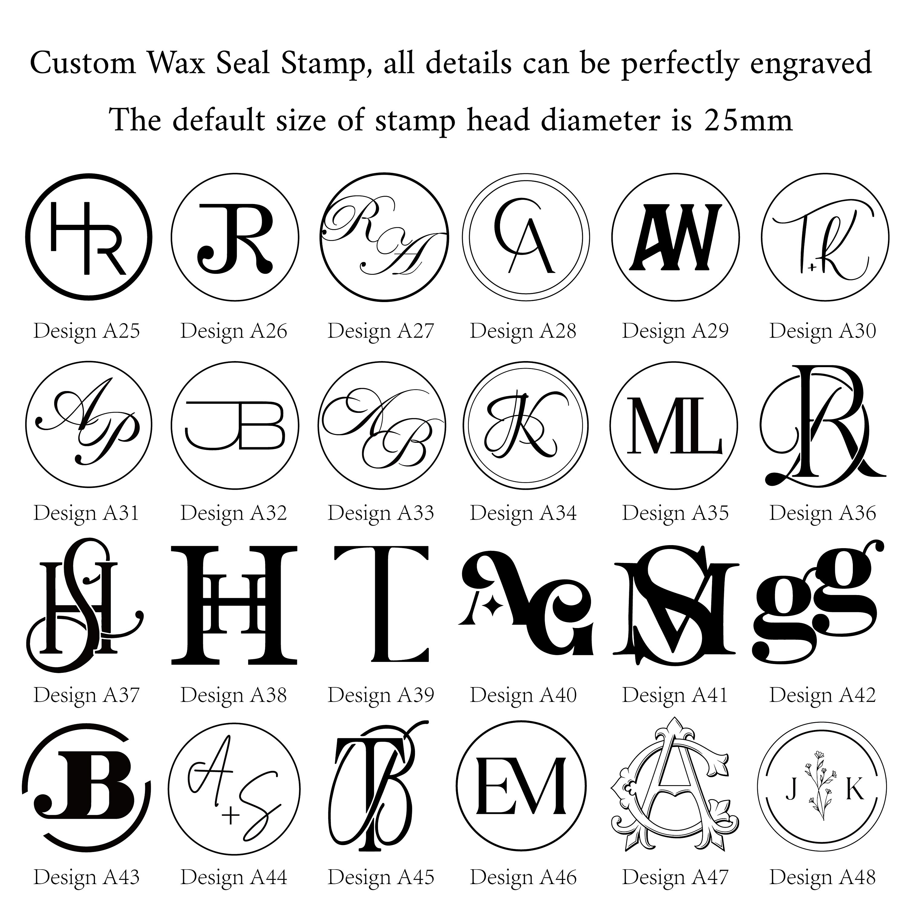 C Initials Wax Seal Stamp French Font heypenman Series 