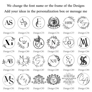 Initial logo wax seal stamp, Letter wax seal, Wax seal stamp kit for wedding invitation, Envelope wax seal kit, Custom wax seal set for gift