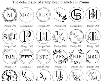 Personalised letters wax seal stamp, Initials wax stamp seal, Wedding wax seal kits for invitation, Custom logo wax stamp set