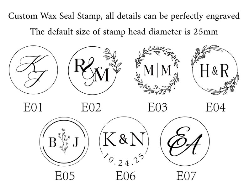 Aangepaste Wax Seal Stamp voor huwelijkscadeau, gepersonaliseerde Wax Seal Stamp Kit, Letter Wax Seal Kit, Initialen Wax Stamp Seal, Custom Wax Stamp Kit afbeelding 2
