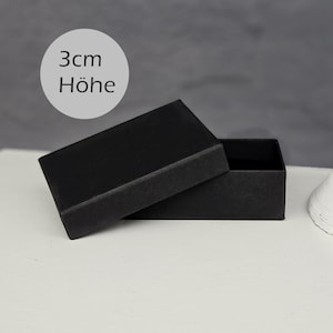 5 Schachteln schwarz matt Schmuckschatulle Geschenkbox Geschenkschachtel Schmuckbox Geschenk verschenken verpacken Ketten Ohrringe Armband
