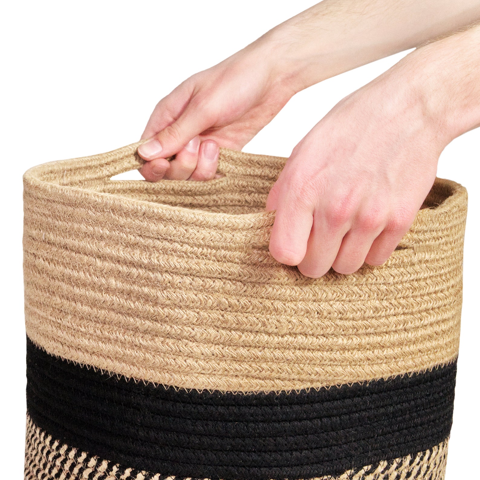 Hand Woven Cotton Rope Plant Basket 11x11 for Etsy