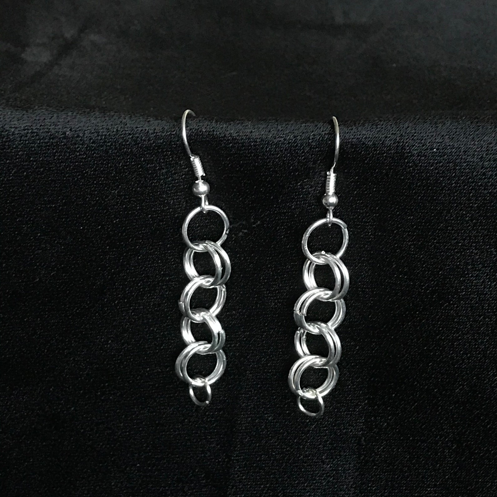 Handmade chainmail earrings Etsy