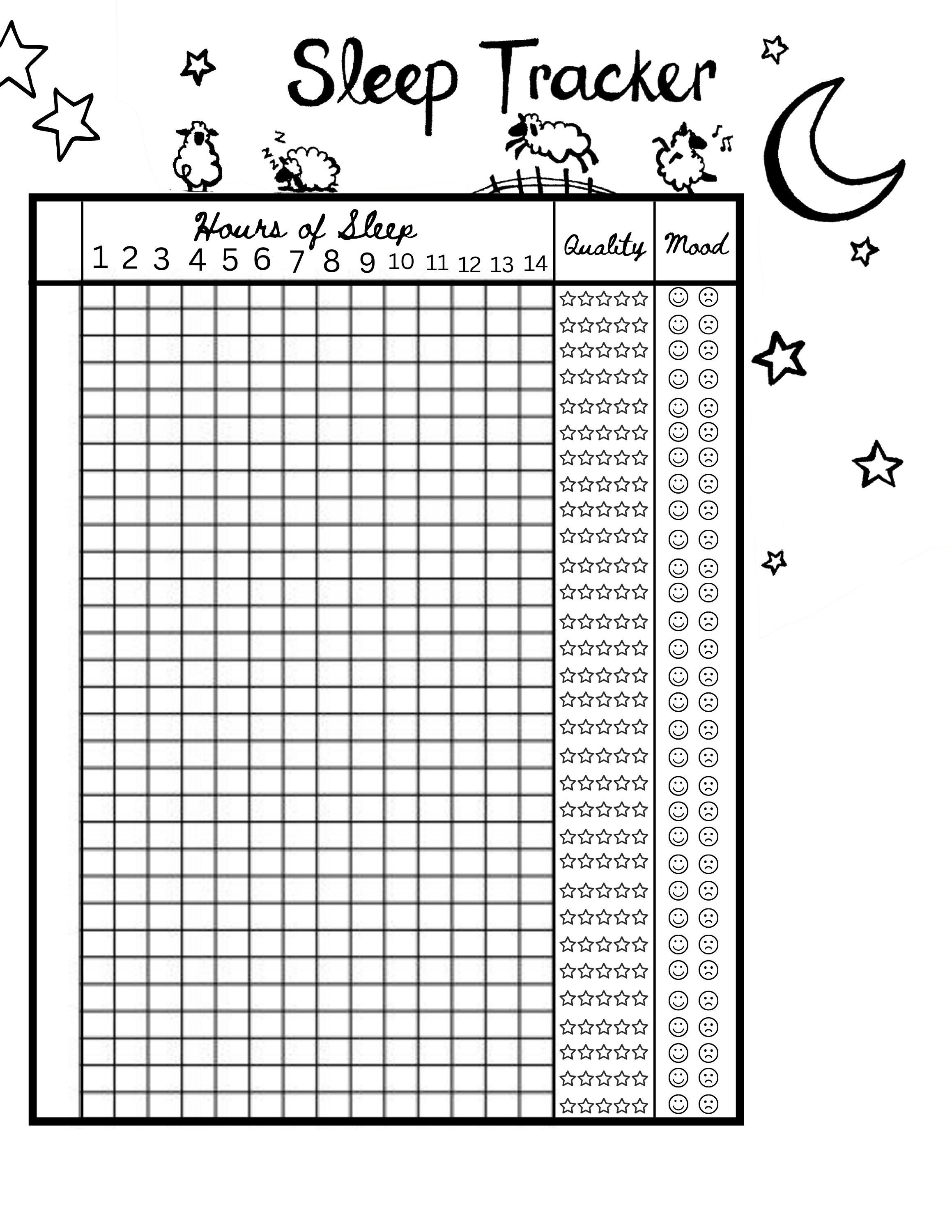 Sleep Journal Sleep Organizer Nightly Sleep Log Etsy