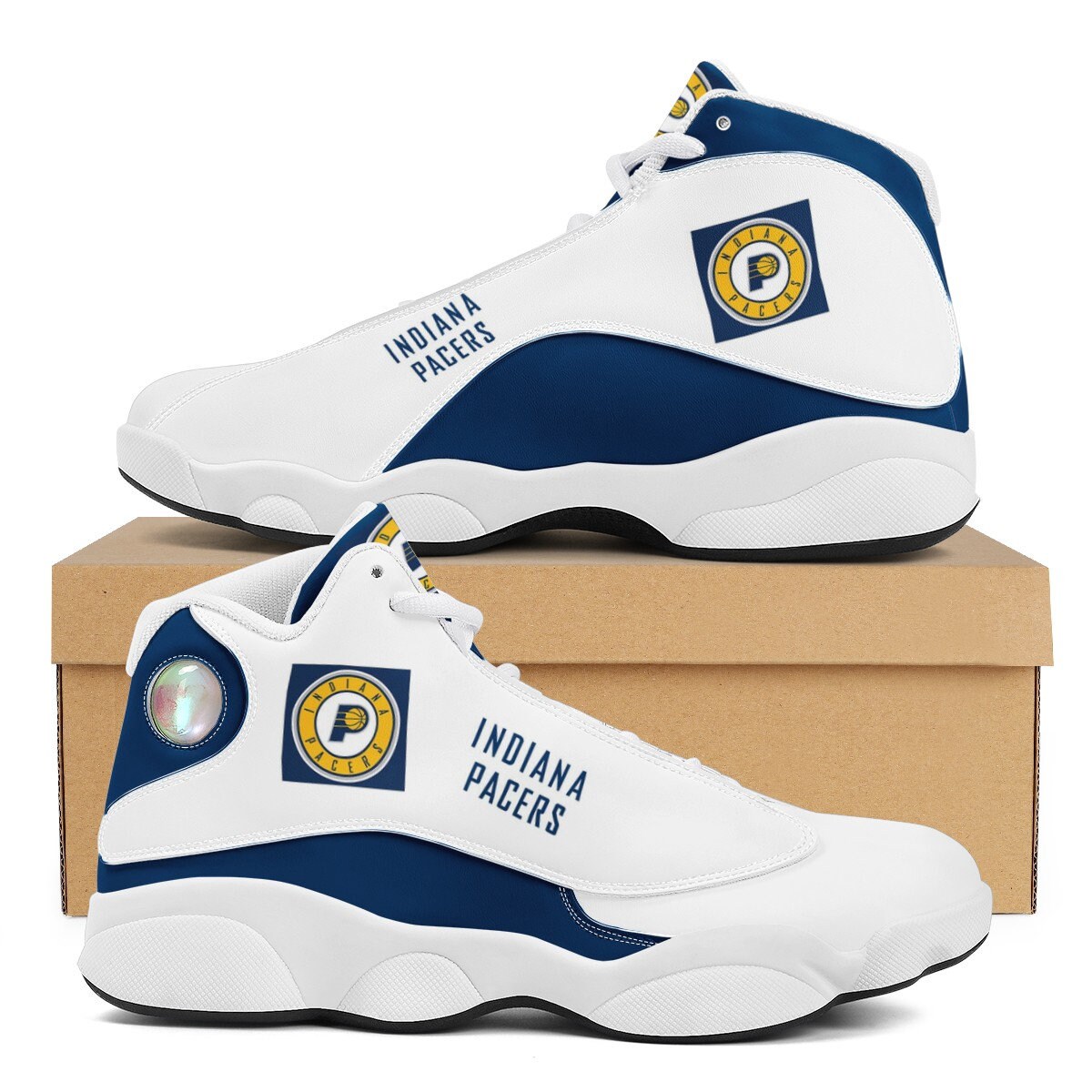Indiana Pacers NBA Custom ShoesCustom SneakersCustom Shoes Etsy